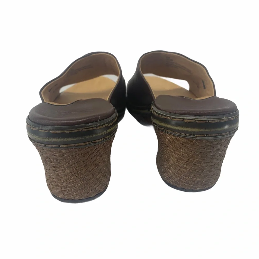 Sofft wedge leather mules‎